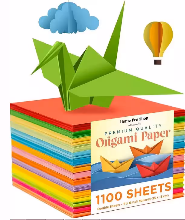 کاغذ اوریگامی مربعی بسته 50 عددی کد 117008196