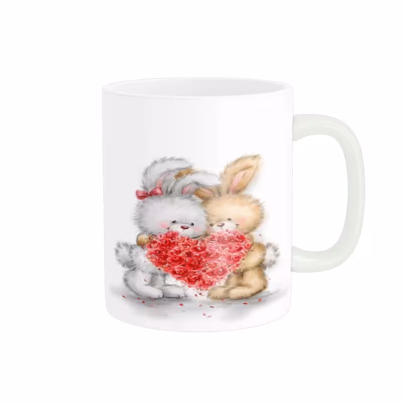 خرید ماگ-لیوان   خرگوش  عاشقانه کد 011424