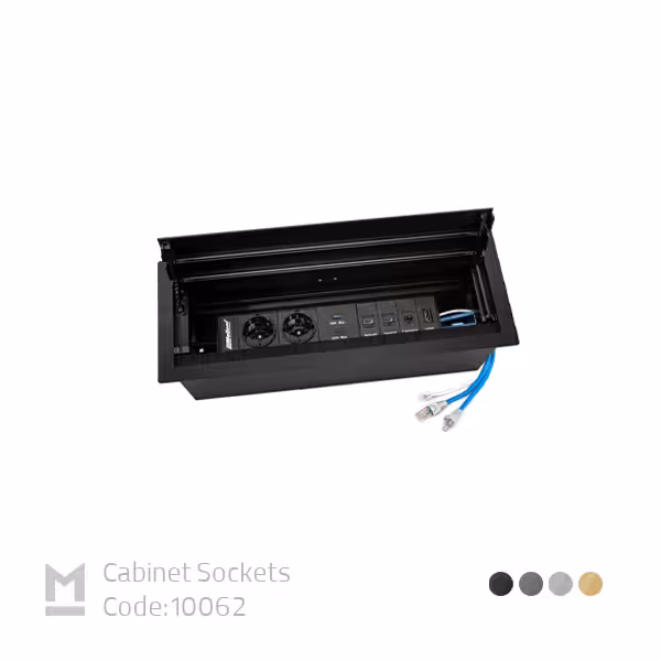 پریز توکار ملونی 10062 - یراقینو فروش یراق آلات کابینت و درب