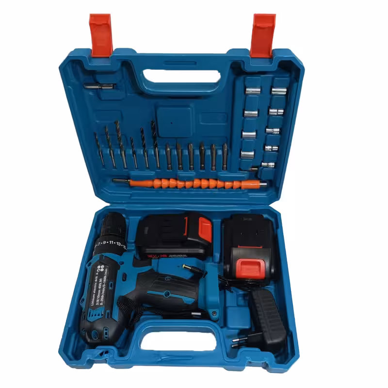 مجموعه 28 عددی دریل شارژی چکشی باس مدل 36v | کالا مکس