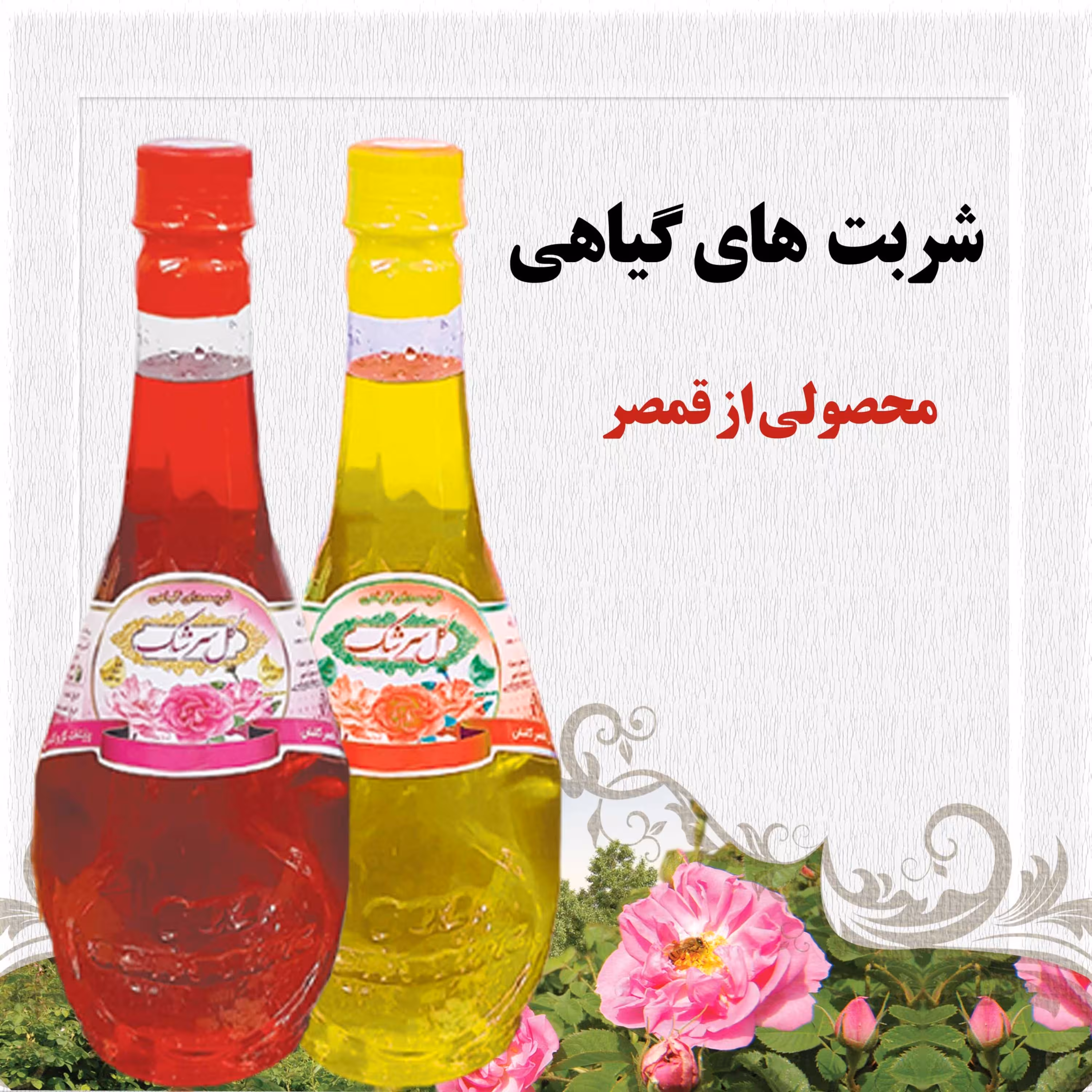 2عدد شربت به دلخواه شما مشتری گرامی (گیاهی، ارگانیک و پاستوریزه 2عدد 1 لیتر محصول قمصر)