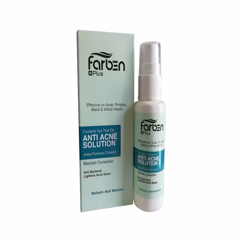 محلول ضدجوش و آكنه فاربن حجم 50 ميلي ليتر