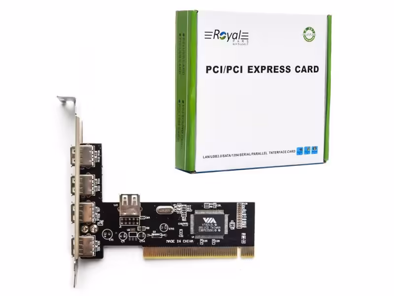 کارت PCI اینترنال USB2.0 چهار پورت رویال RP-201