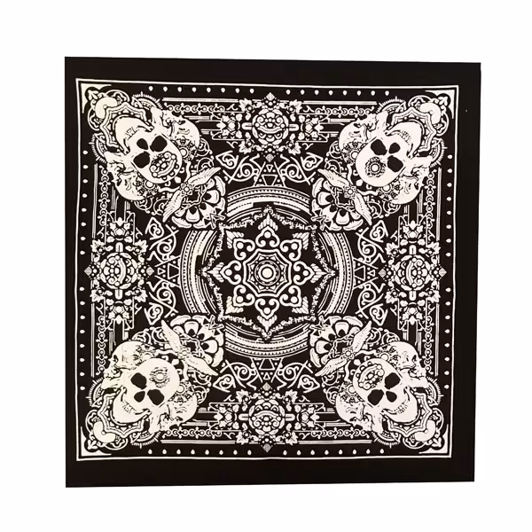 دستمال سر و گردن طرح اسکلت 5