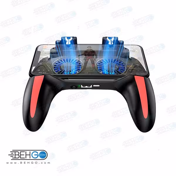 دسته بازی PubG مدل H10 مناسب گوشی موبایل دسته پابجی فن دار اصلی