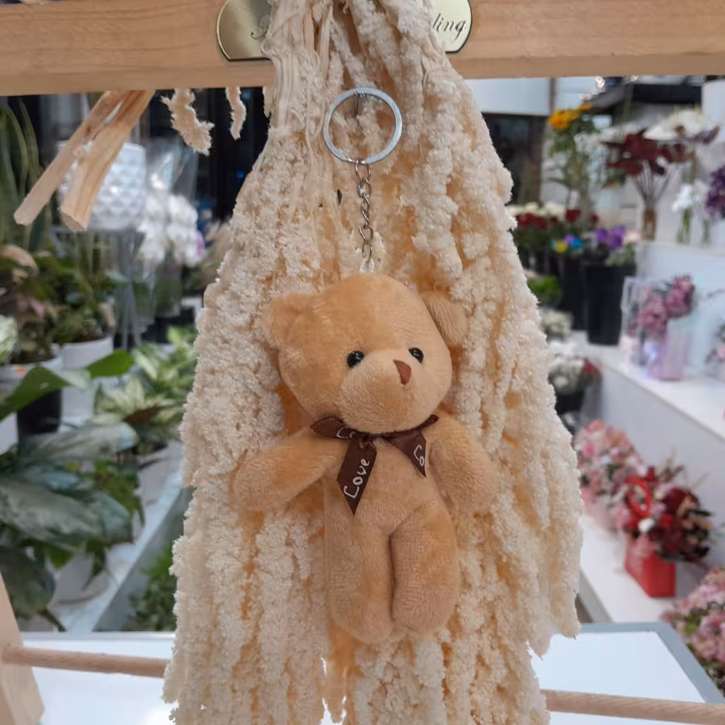 عروسک سرکلیدی خرس کرمی