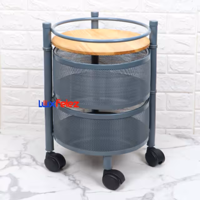 جا پیازی کوتیرو مدل 2 طبقه چوب فلز