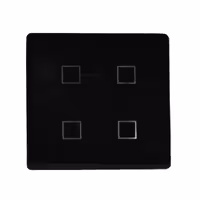 شیشه 2 میل چهار پل مشکی دورگرد