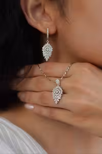 نیمست نقره جواهری کد 00471