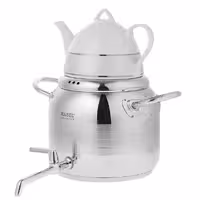 کتری قوری شیردار راسل 4 لیتری دسته استیل بالاک دار وسط مات – کد کالا: IR-107