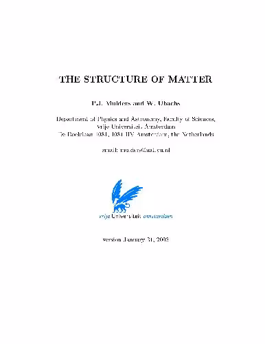 خرید و دانلود نسخه کامل کتاب The Structure Of Matter