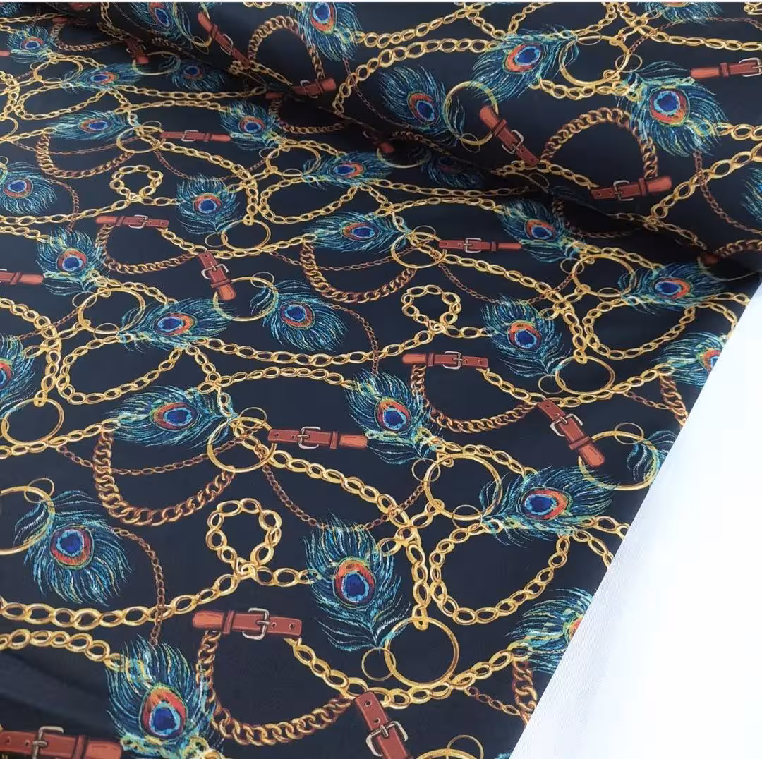 پارچه کرپ مازراتی طرحدار عرض150