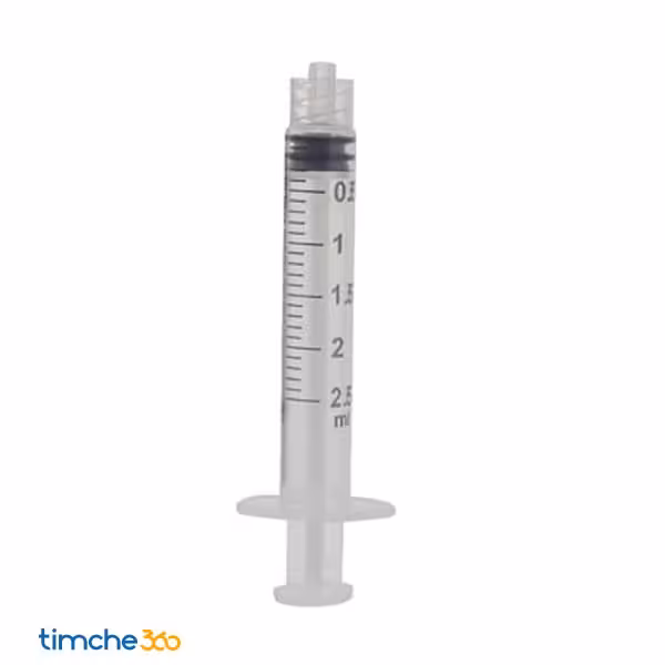 سرنگ 2/5 سی سی سه قطعه لوئرلاک شفا