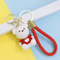 آویز کیف سرکلیدی خرس قرمز پلی استر 38001