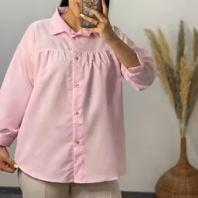 شومیز مانتویی چین دار