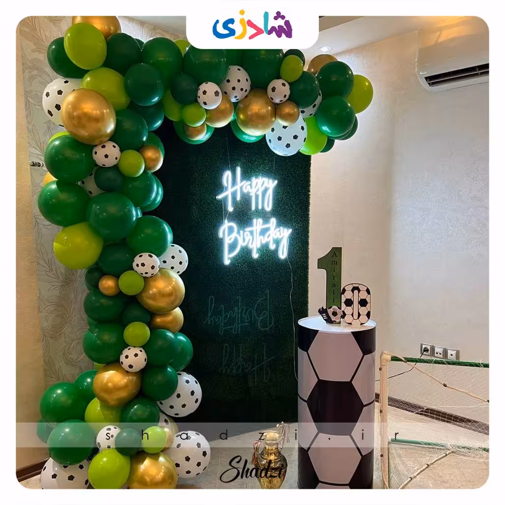 بادکنک آرایی پسرانه تم فوتبال