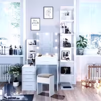 میز آرایش لامپ دار DJ637