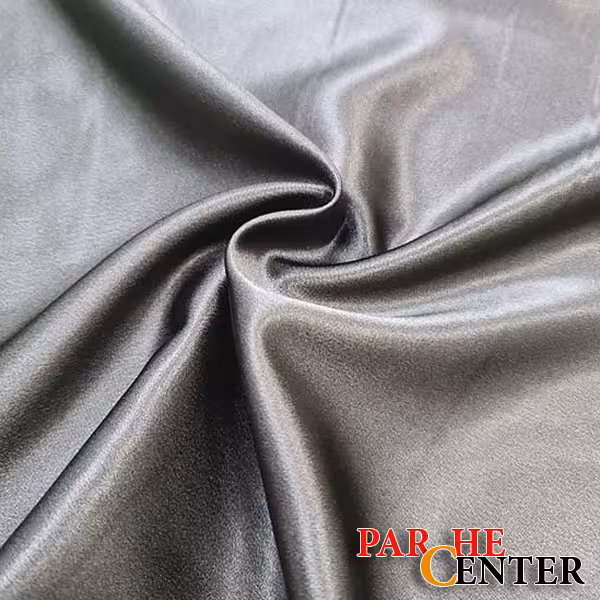 پارچه ته طاقه ساتن نقره ای متراژ 65 سانتی متر