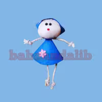 عروسک اویز ملیحه ابی (18 سانتی)
