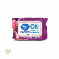 دستمال مرطوب پاک کننده آرایش Q10 دافی طرح انجیر تعداد 50 برگ