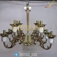 لوستر برنزی طرح لاینر دو شعله امید  کد 105 az