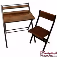 ست میز تحریر و صندلی پارچه ای مدل تاشو دانشجویی کد 52