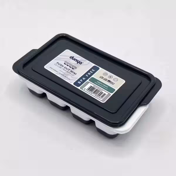 قالب یخ سیلیکونی 8 قسمتی طوسی پررنگ دنیا پلاستیک 16023