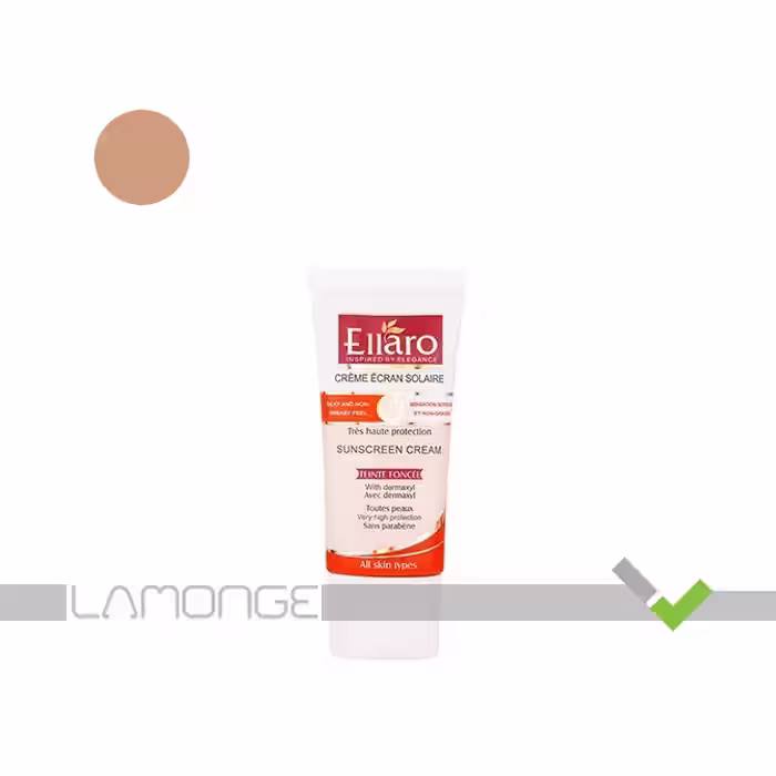 کرم ضد آفتاب SPF50 بژ طبیعی الارو مناسب انواع پوست حجم 50 میلی لیتر