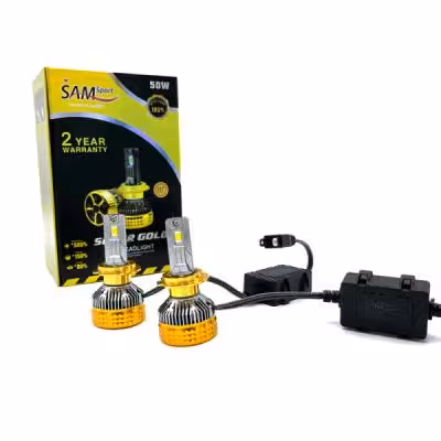 لامپ هدلایت سام مدل SUPER GOLD پایه H7 بسته دو عددی (گارانتی دار)