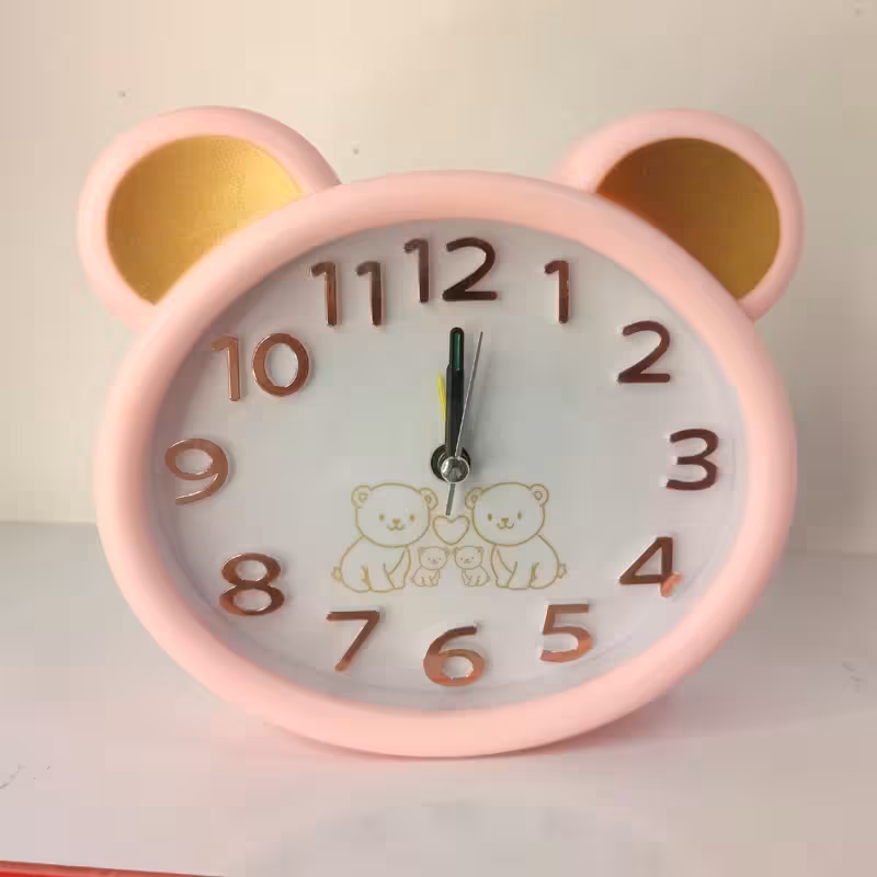 ساعت رومیزی فانتزی زنگدار خرسی ( زنگ دار ) ساعت فانتزی