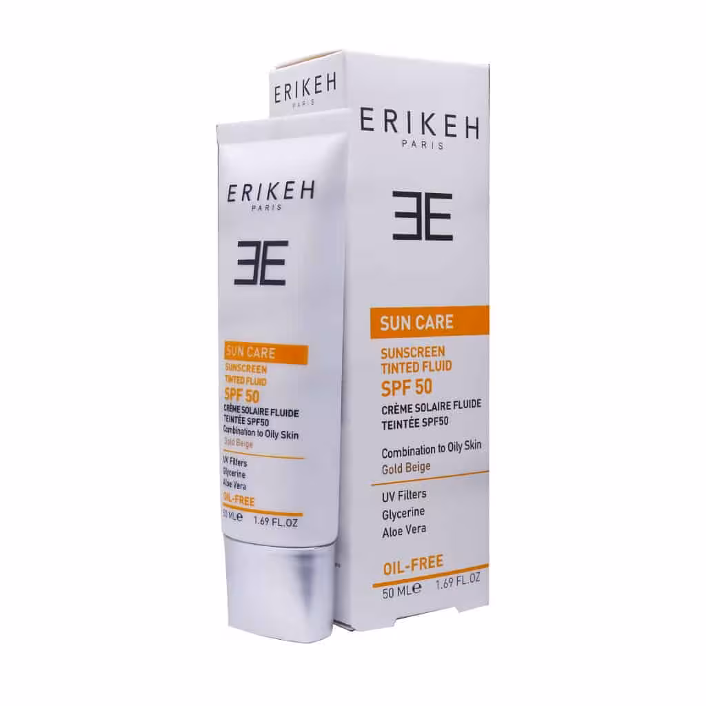 فلوئید ضد آفتاب فاقد چربی پوست مختلط و چرب SPF50 اریکه 50 میل