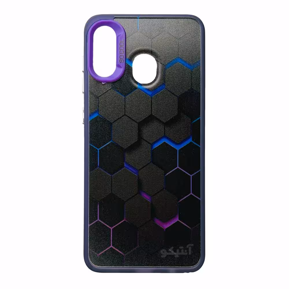 قاب SoCool طرح زنبوری 3D مناسب برای Samsung A20-کد831