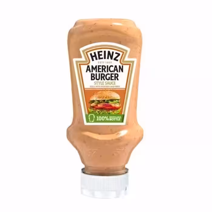 سس برگر هاینز HEINZ مدل American Burger Style حجم 230 گرم