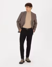 شلوار کتان مردانه خاکستری تیره پیرکاردین