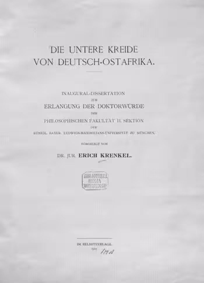 خرید و دانلود نسخه کامل کتاب Die Untere Kreide von Deutsch-Ostafrika