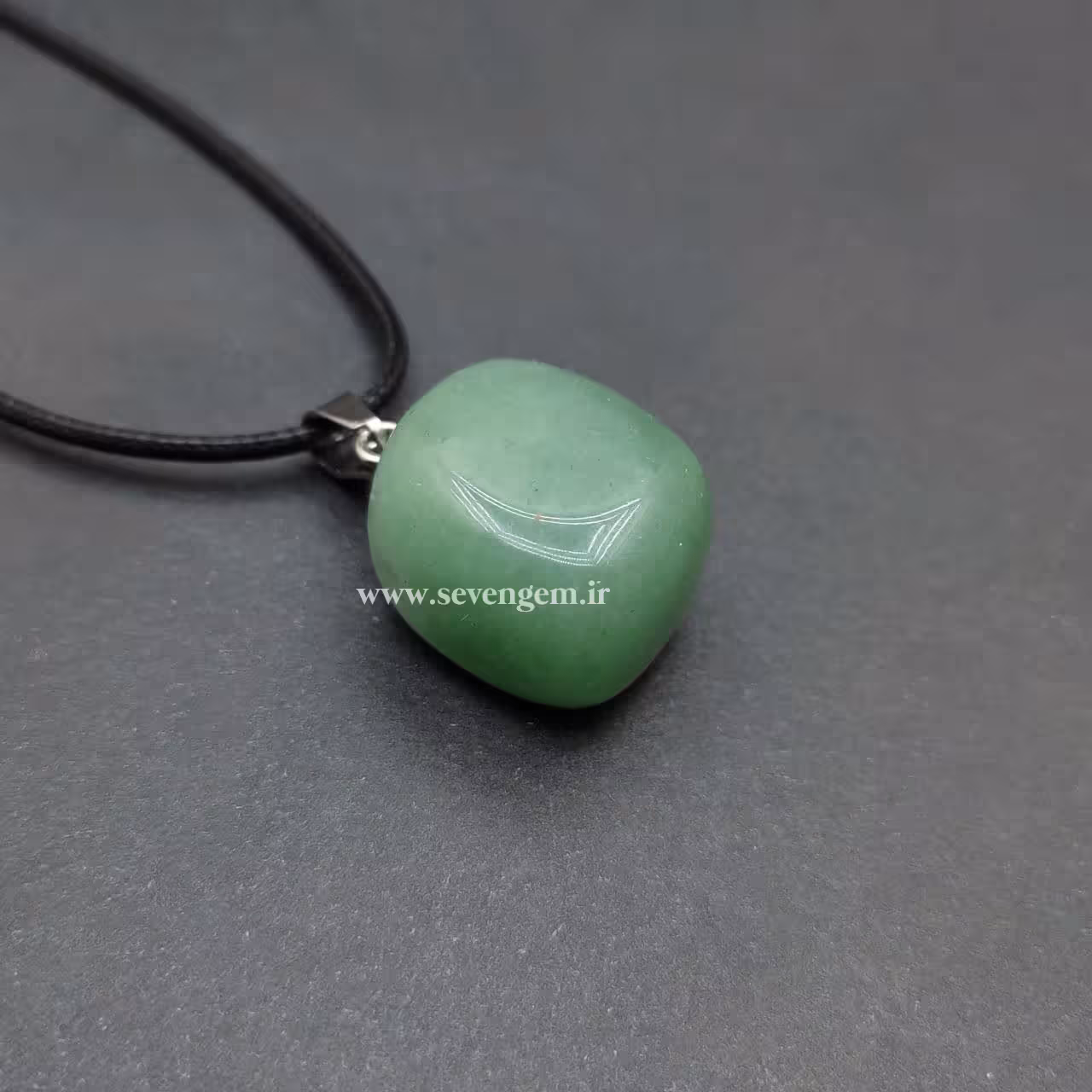 گردنبند تامبل اونتورین سبز (کدA590)