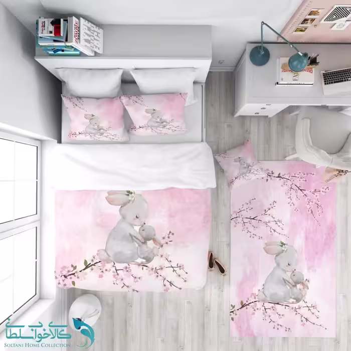 روتختی طرح خرگوش مهربون سایز یکنفره کد A2617