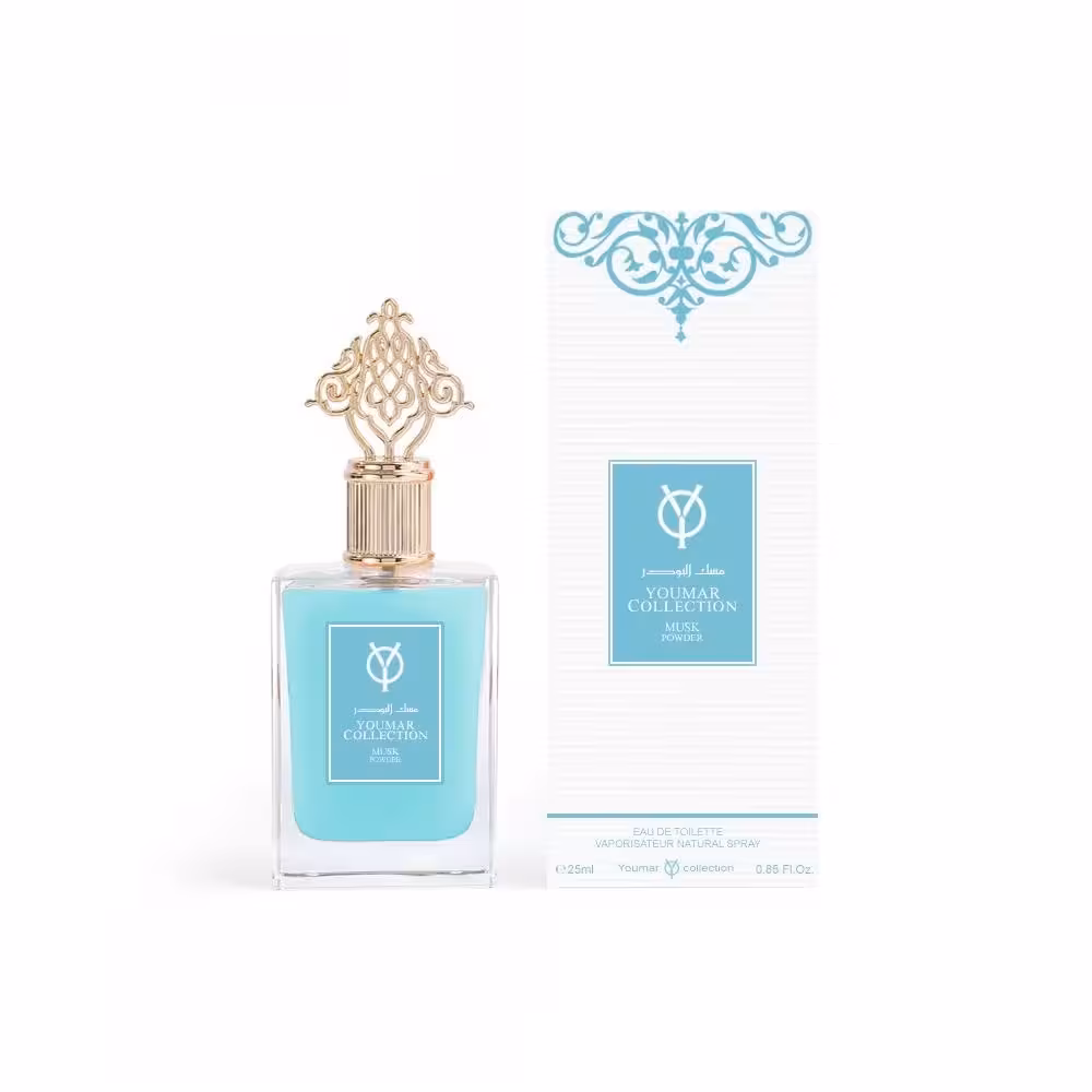 عطر بیکینی آبی (Musk Powder) مدل یارا حجم 25 میلی لیتر