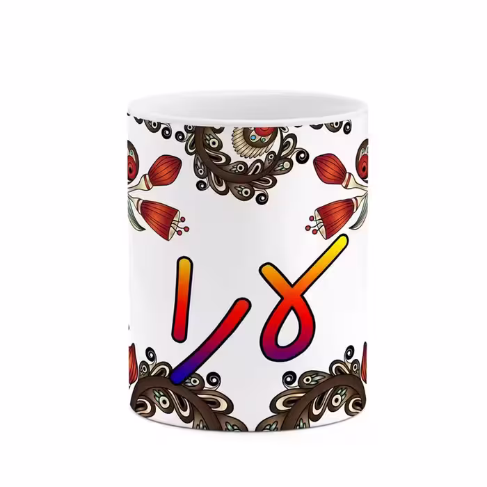 خرید ماگ-لیوان    اسم لارا  سنتی گل و بته کد mgh46879