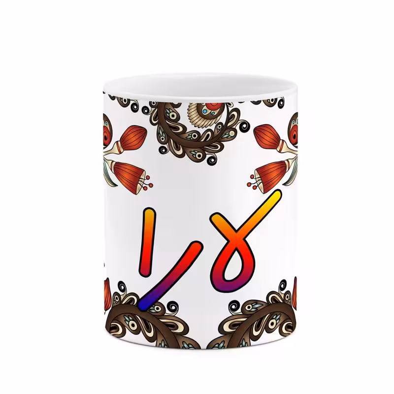 خرید ماگ-لیوان اسم لارا سنتی گل و بته کد mgh46879