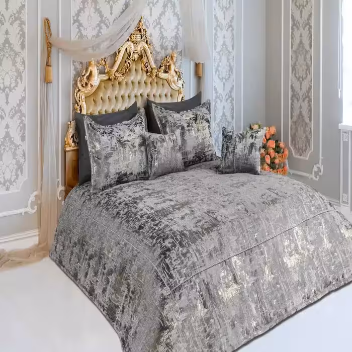 سرویس روتختی دونفره مدل مخمل اهورا سایز 160 در 200 سانتیمتر