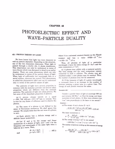 خرید و دانلود نسخه کامل کتاب HCV Chapter 42 Photoelectric Effect and Wave Particle Duality Concepts of Physics H C Verma IIT JEE Part 2 various Engineering Entrance Exams