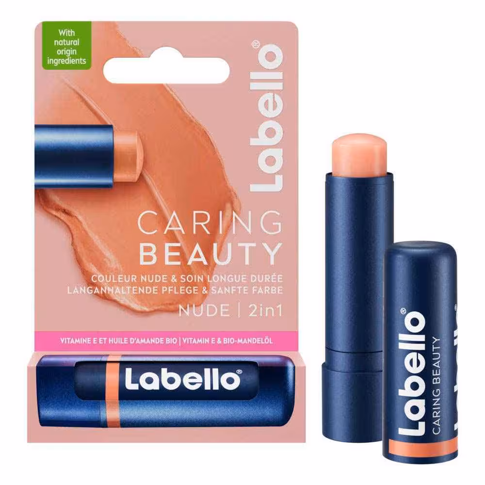 بالم لب 2 در 1 لابلو مدل CARING BEAUTY رنگ نود حجم 5.5 میل