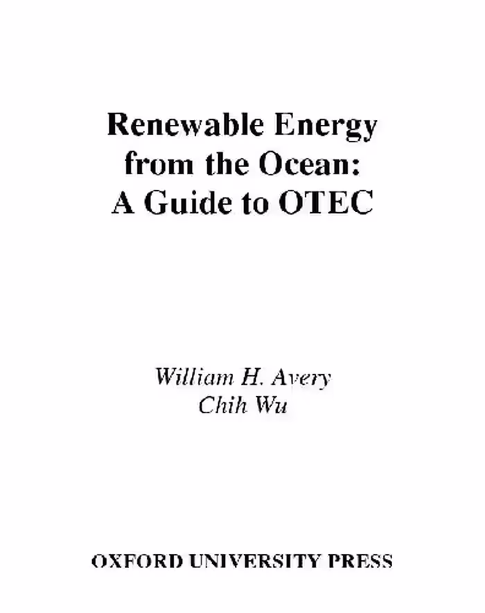 خرید و دانلود نسخه کامل کتاب Renewable Energy From the Ocean