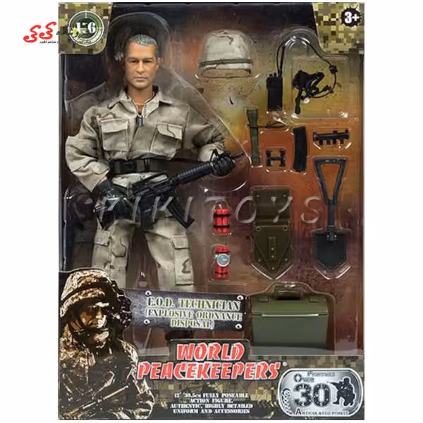 اکشن فیگوراورجینال سرباز  برند ام اند سی  طرح صلح بان جهانی M  C TOY