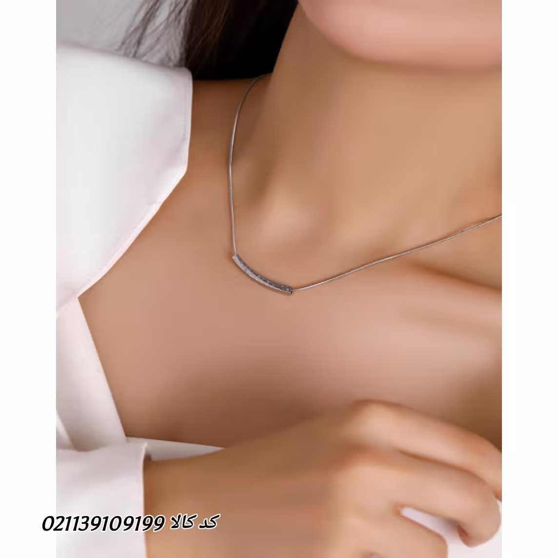گردنبند استیل با زنجیر ماری . کدکالا 021139109199
