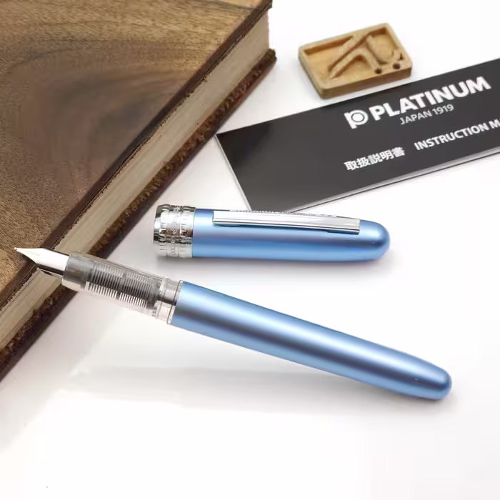 خودنویس پلاتینیوم پلیسیر آبی یخی PLATINUM Plaisir Frosty blue 57