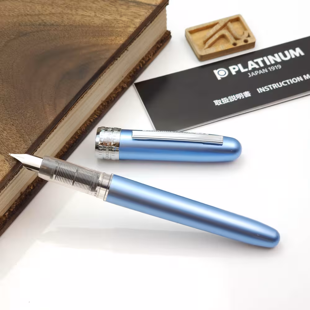 خودنویس پلاتینیوم پلیسیر آبی یخی PLATINUM Plaisir Frosty blue 57