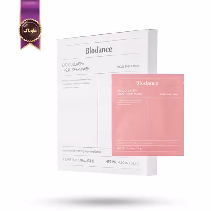ماسک شب هیدروژلی بایودنس Biodance مدل کلاژن با نفوذ عمیق به لایه‌های پوست Bio-Collagen Real Deep پک 4 تایی (اورجینال)