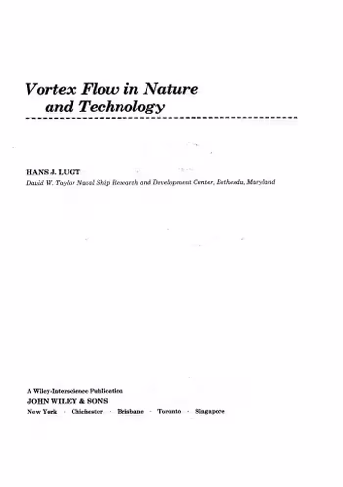 خرید و دانلود نسخه کامل کتاب Vortex Flow in Nature and Technology
